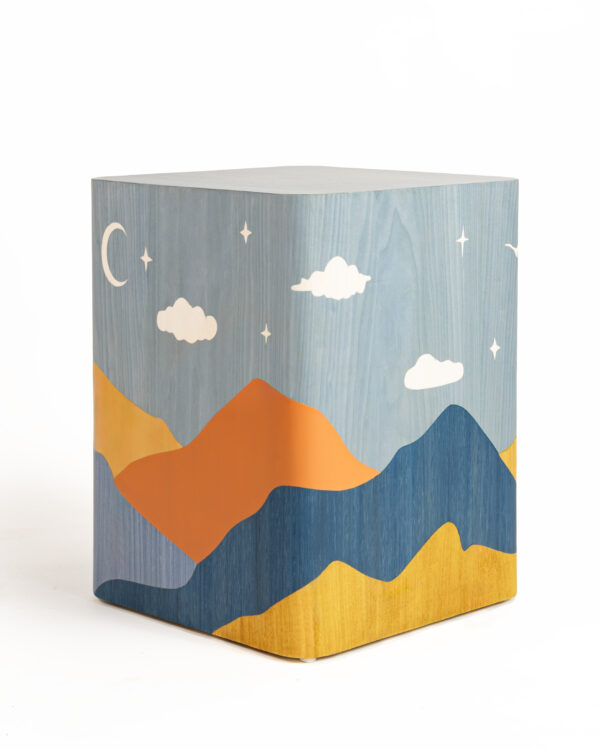 YELLOW TELAL SIDE TABLE