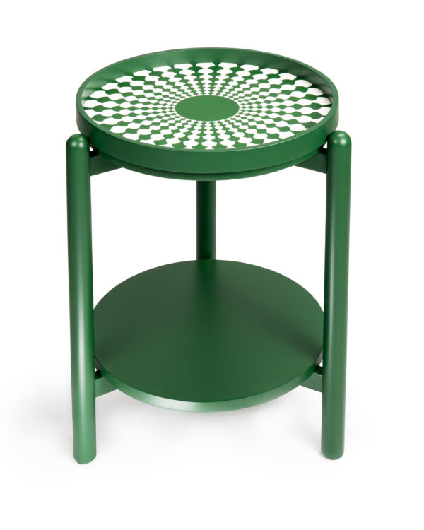 GREEN  RIPPLE RAY SIDE TABLE