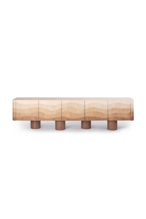waves tv unit (WALNUTCOLOUR)